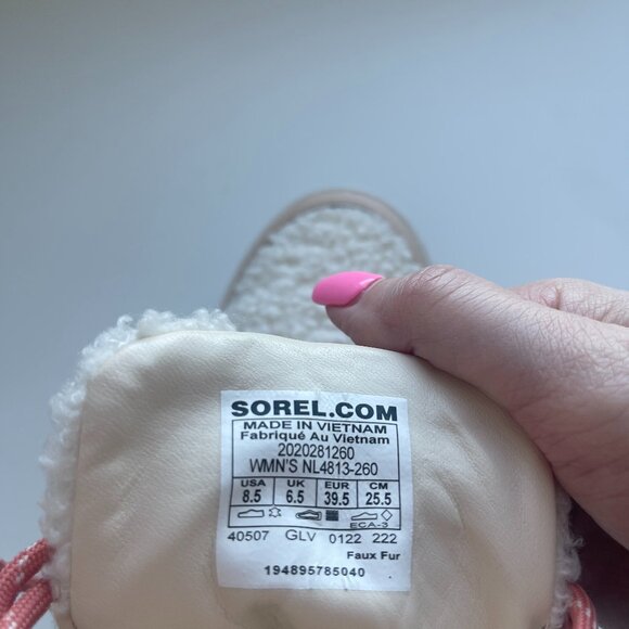 Sorel | Brex Cozy Lace Women's Boot | Nova Sand Sea Salt | Size 8.5 - Picture 9 of 9